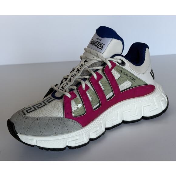 Versace Men\'s Trigreca Barocco Sneakers White 9 US (42 Euro) IT DSU8094 IT NIB main image 11
